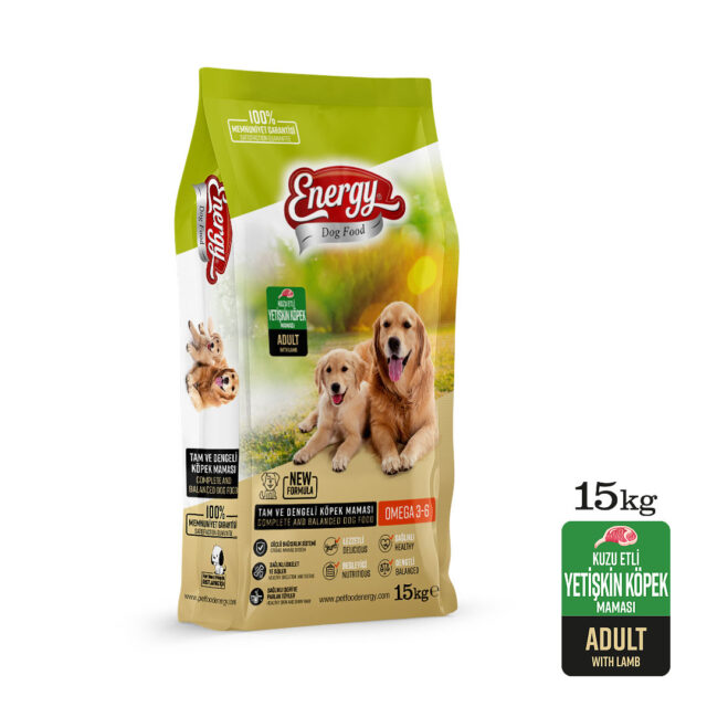 DOG FOOD ENERGY® 15 kg Kuzu Etli Yetişkin Köpek Maması