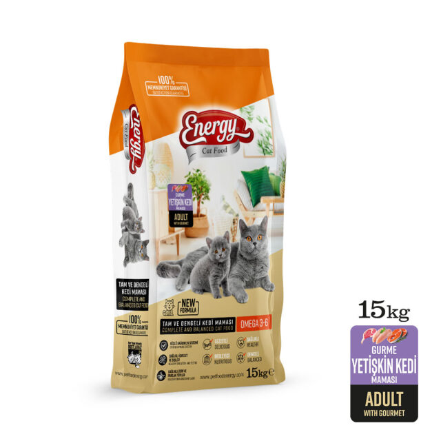 43. CAT FOOD ENERGY® 15 kg Gurme Yetişkin Kedi Maması