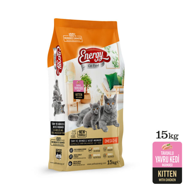 CAT FOOD ENERGY® 15 kg Tavuklu Yavru Kedi Maması