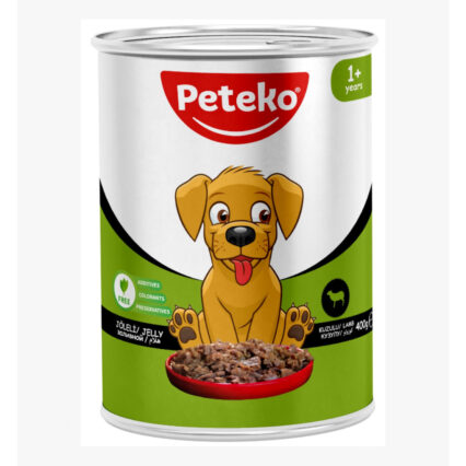 Peteko Kuzu Etli Yaş Köpek Maması 400 Gr