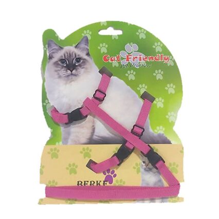 Kedi Göğüs Bel Tasması Dokuma 22/36 cm Mor