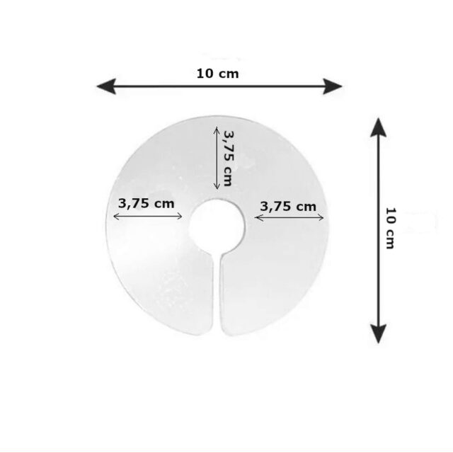 Markapet Elizabet Şeffaf Kuş Yakalığı 3.75 cm-10 cm Standart