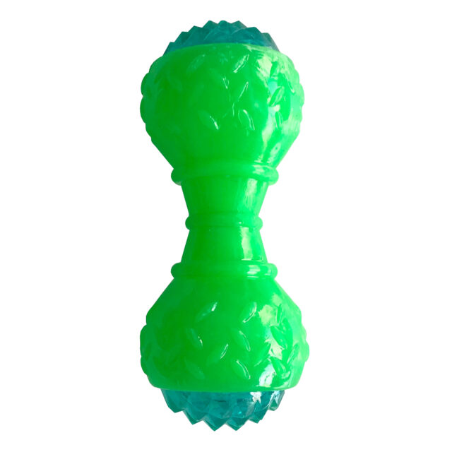 Playfull Aktivite Sesli ve Isikli Kopek Oyuncak Dumbel 5x15 cm Yesil 1