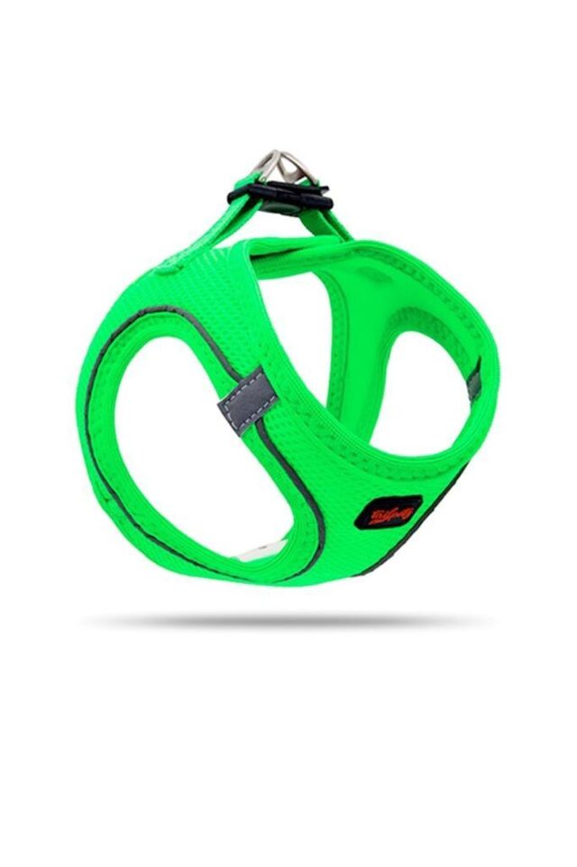 Tailpetz Air Mesh Kopek Gogus Tasmasi XSmall 32x36 cm Neon Yesil 1